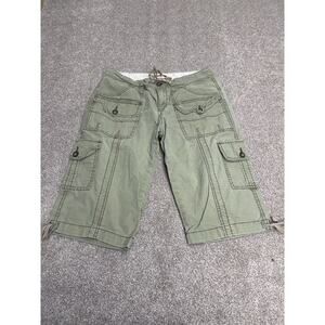 Y2K Skater Parachute Gorpcore UNIONBAY indie sleaze Cargo Shorts sz 11 Low Rise